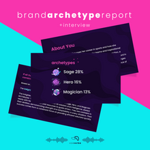 Load image into Gallery viewer, Brand Archetype Monthly Membership with Report & Interview
